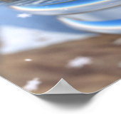 Snowflake Wereldbol afdrukken Poster (Hoek)
