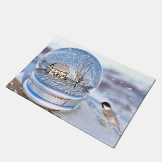 Snowflake Wereldbol Doormat Deurmat (Schuin)