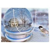 Snowflake Wereldbol Gift Bag Large Cadeautasje (Achterkant)