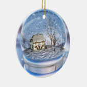 Snowflake Wereldbol Ornament (Rechts)