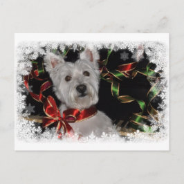 Snowflake Westie Briefkaart