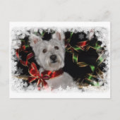 Snowflake Westie Briefkaart (Voorkant)
