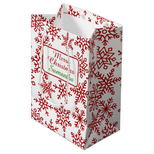 Snowflake White-kerstmis Medium Cadeauzakje