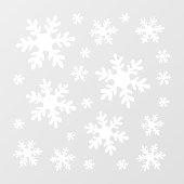 Snowflake White Snow Winter Kerstmis Feestdagen Raamsticker (Vel)