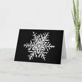 Snowflake Wilson Bentley-kerstkaart Feestdagen Kaart