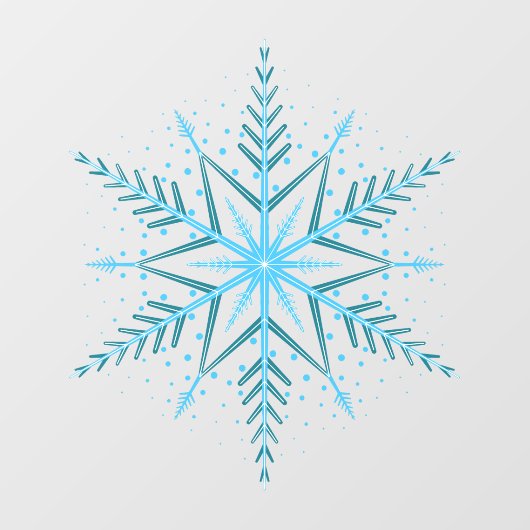 Snowflake Window Cling Raamsticker (Vel)