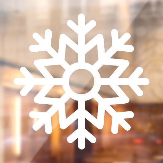 Snowflake Window Cling Raamsticker (Vel 2)