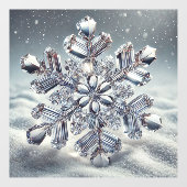 Snowflake Window Cling Raamsticker (Vel)