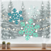Snowflake Window Cling Raamsticker