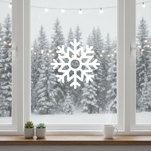 Snowflake Window Cling Raamsticker
