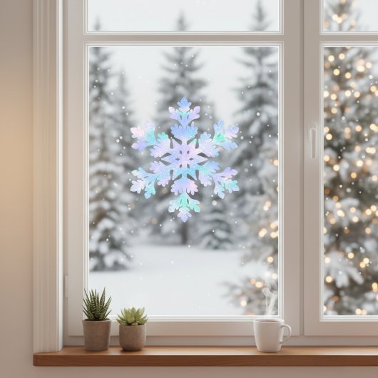 Snowflake Window Cling Raamsticker