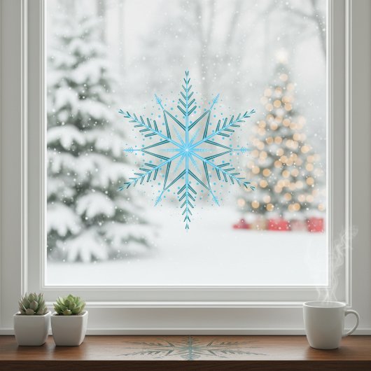 Snowflake Window Cling Raamsticker