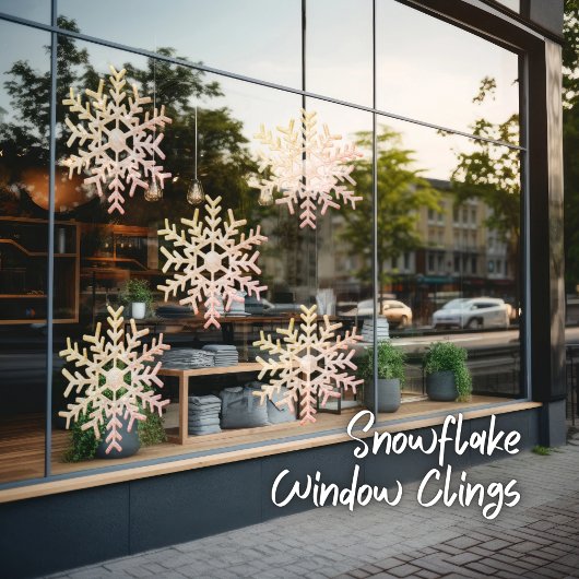 Snowflake Window Cling Raamsticker