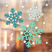 Snowflake Window Cling Raamsticker (Vel 2)