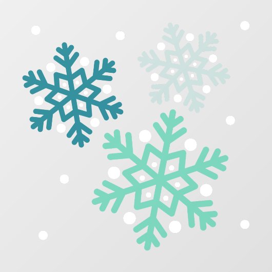 Snowflake Window Cling Raamsticker (Vel)