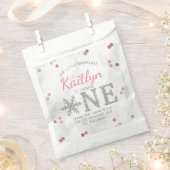 Snowflake Winter 1e verjaardag Bedankzakje (Geknipt)