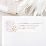 Snowflake Winter Baby shower Adreslabel – Goud Etiket<br><div class="desc">Snowflake Winter Baby shower Address Label – Gold Glitter Return Mailing Sticker Voeg een vleugje glans toe aan uw e-mail met dit sneeuwvlok winter baby shower retour adreslabel, met zachte wintertinten en faux gold glitter accenten. Ideaal voor het verzegelen van enveloppen voor winterse baby showers, vakantiepassen of seizoensgebonden feestuitnodigingen. ❄️...</div>