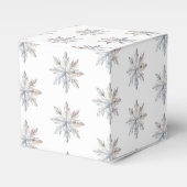 Snowflake Winter Baby shower Bedankdoosjes (Voorkant Zijde)