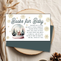 Snowflake Winter Baby shower Boekaanvraag