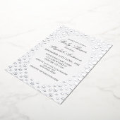 Snowflake Winter Baby shower Folie Uitnodiging (Gedraaid)