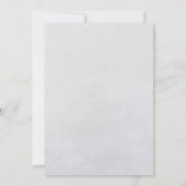 Snowflake Winter Baby shower Invitation Kaart (Achterkant)