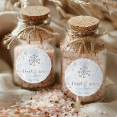 Snowflake Winter Baby shower Ronde Sticker