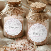 Snowflake Winter Baby shower Ronde Sticker