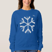Snowflake Winter Blue Sweater (Voorkant)