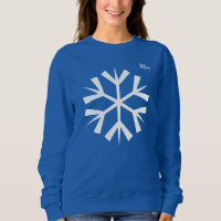 Snowflake Winter Blue Sweater