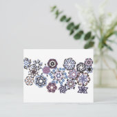 Snowflake winter briefkaart (Staand voorkant)