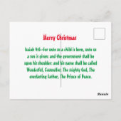 Snowflake winter briefkaart (Achterkant)