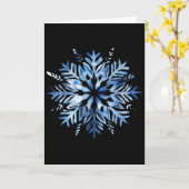 Snowflake Winter Christmas Matching Kaart (Gele Bloem)