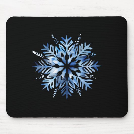 Snowflake Winter Christmas Matching Muismat (Voorkant)