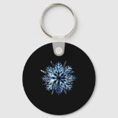 Snowflake Winter Christmas Matching  Sleutelhanger (Voorkant)