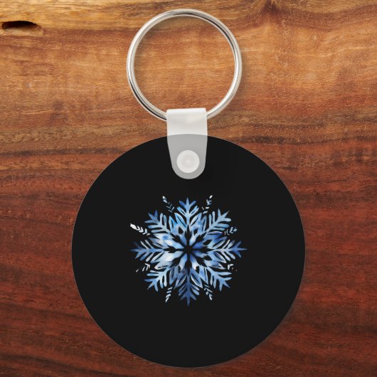 Snowflake Winter Christmas Matching Sleutelhanger (Voorkant)