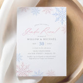 Snowflake Winter Geslacht Onthulling Kaart