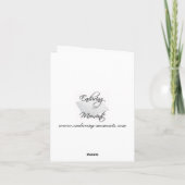 Snowflake Winter Holiday Greeting Cards Feestdagen Kaart (Achterkant)