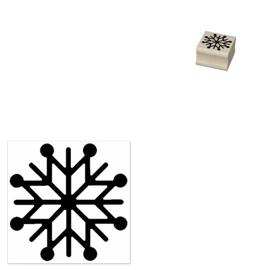 Snowflake Winter Holiday Rubberstempel (Gestempeld)