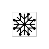 Snowflake Winter Holiday Rubberstempel (Afrduk)