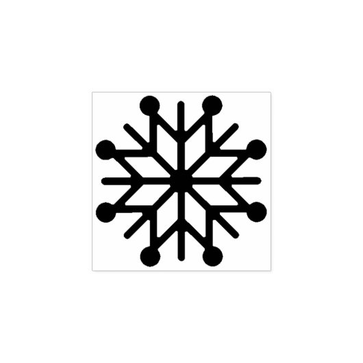 Snowflake Winter Holiday Rubberstempel (Afrduk)