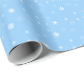 Snowflake Winter Holiday Wrapping Paper Cadeaupapier (Rol Hoek)