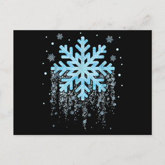Snowflake Winter Kerstmis Feestdagenkaart