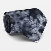 Snowflake Winter Merry Kerstseizoensgebonden Strop Stropdas (Opgerold)