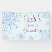 Snowflake Winter One-Derland First Birthday