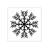 Snowflake winter rubberstempel (Afrduk)