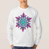SNOWFLAKE-Winter Sport, Snowboard, Ski, Weer T-shirt (Voorkant)