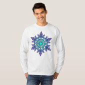 SNOWFLAKE-Winter Sport, Snowboard, Ski, Weer T-shirt (Voorkant volledig)