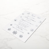 Snowflake Winter Sweet Sixteen Folie Uitnodiging (Gedraaid)