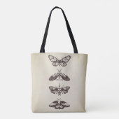 Snowflake Winter Throw Pillow Tote Bag (Achterkant)