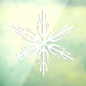 Snowflake Winter Vinyl Window Cling Raamsticker (Vel 3)